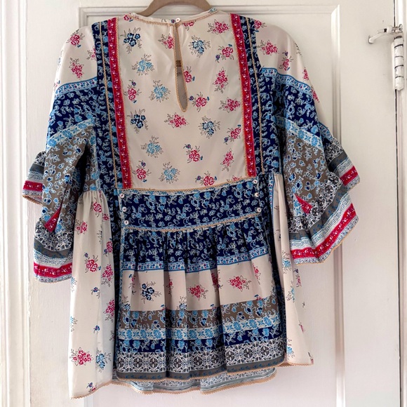 Anthropologie Seen Worn Kept Pamela Peasant Blouse Cottagecore Boho - Picture 7 of 14